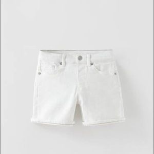 Zara twill denim shorts